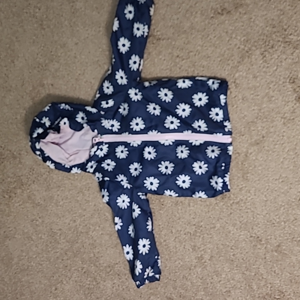 Carter's Jacket 18 M Navy with White Flowers